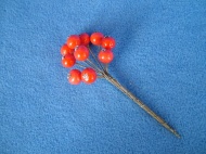 Jeřabinka  11mm - červená (bal.10ks) 