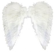 Křídla andělská - peří 25+25cm šířka - 50cm výška