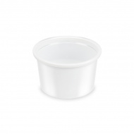 Dressinková miska bílá 30 ml (PP) [50 ks], vhodné víčko PP330.