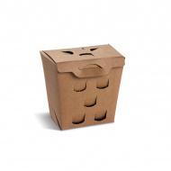 Box na hranolky nepromastitelný kraft (PAP-FSC Mix)`150 g` [50 ks]
