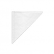 Papírový kornout  kraft, bílý (FSC Mix) 19x19 cm `125g` vázaný [1000 ks] 