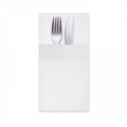 Ubrousky 3-vrstvé 40 x 40 cm "CutleryStar" bílé     (200 ks)